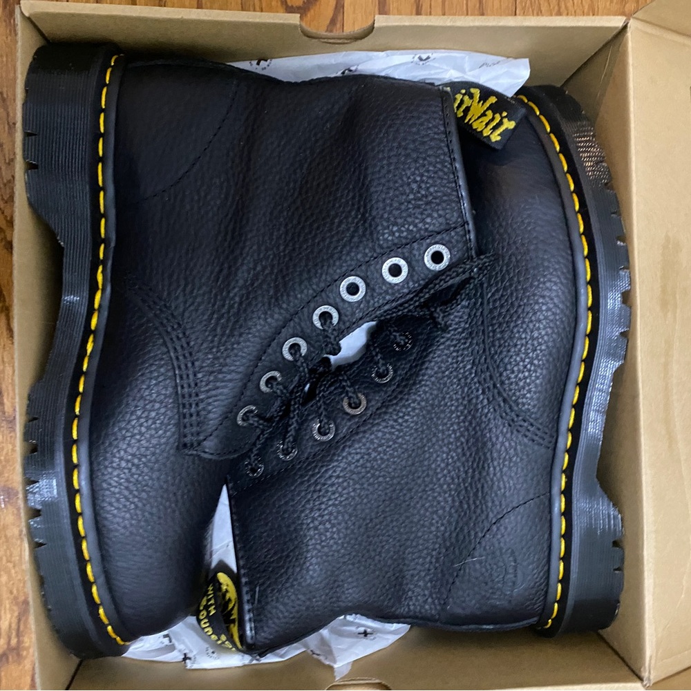 Black Steel Toe Doc Martins Never Been Worn